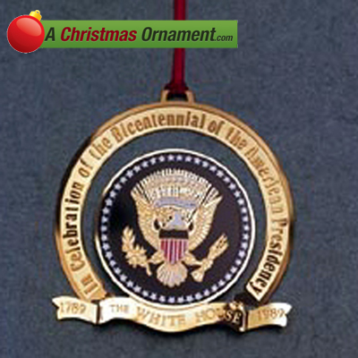 1989 Bicentennial of the Presidency White House Ornament