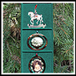 1990-1993 Set of Four White House Christmas Ornaments