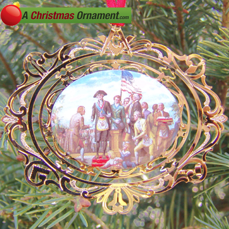 Purchase your 1994 George Washington Laying the Capitol Cornerstone Ornament online at achristmasornament.com - 
Have a Merry Christmas and Happy Holidays