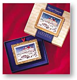 Purchase your 2000 Moonlight Caroling at Mount Vernon (East Front) Ornament online at achristmasornament.com - 
Have a Merry Christmas and Happy Holidays