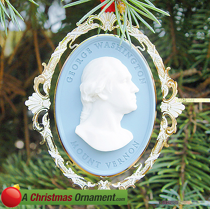 Purchase your 2000 Mount Vernon George Washington Houdon Bust Ornament online at achristmasornament.com - 
Have a Merry Christmas and Happy Holidays
