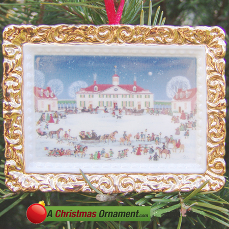 Purchase your 2000 A Joyful Group at Mount Vernon (West Front) Ornament online at achristmasornament.com - 
Have a Merry Christmas and Happy Holidays