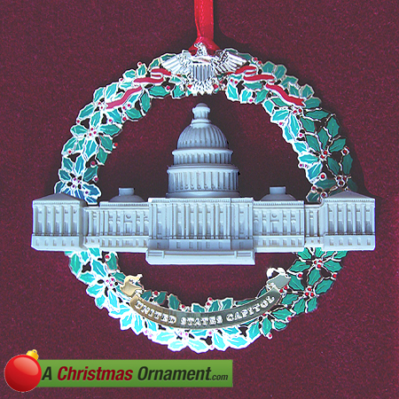 Purchase your 2003 Marble & Wreath Ornament Ornament online at achristmasornament.com - 
Have a Merry Christmas and Happy Holidays